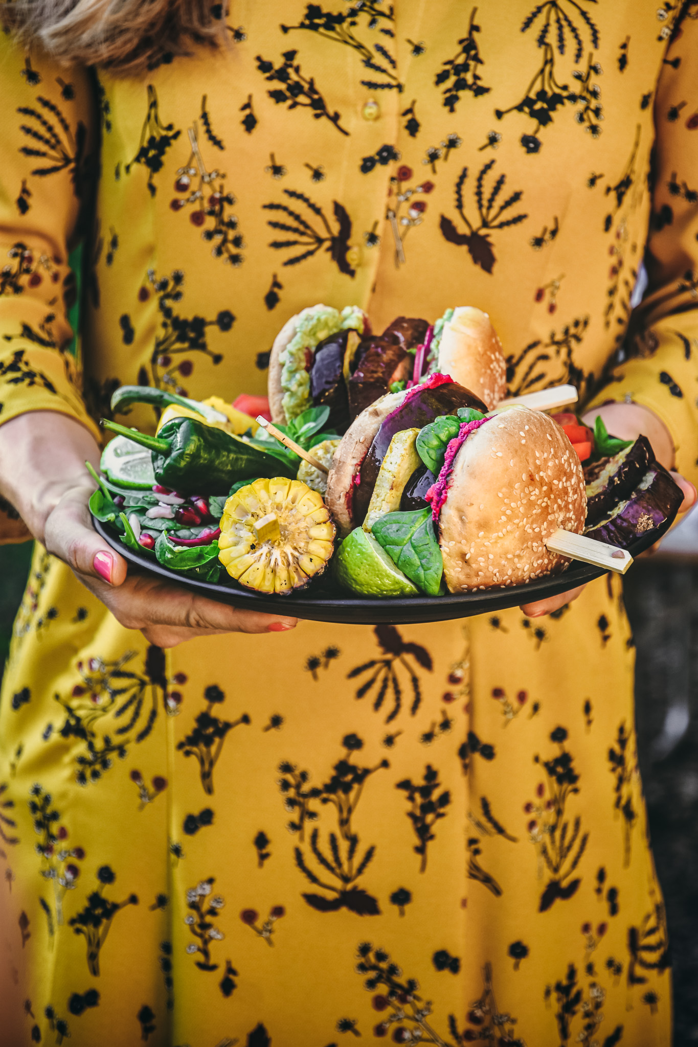 Burger with BBQ vegan