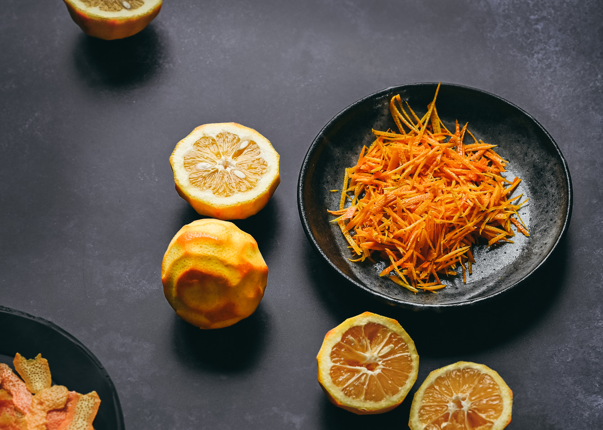Bitter orange marmalade in the making