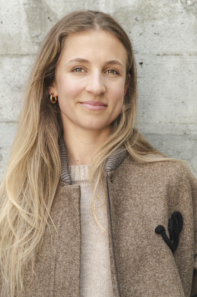Portrait of Anna concrete wall