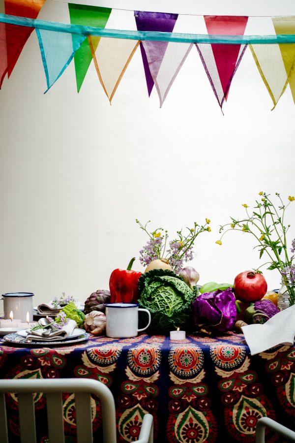 Tablesetting colorful