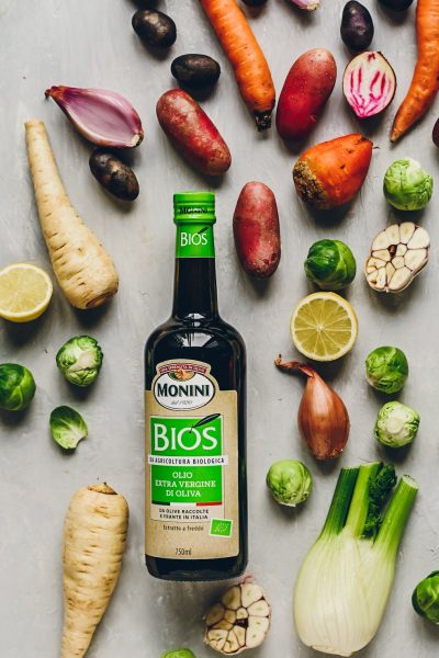 Winter Gemüse und Bio Oliven Öl